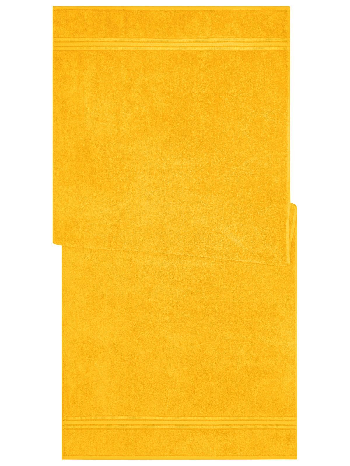 Sauna Sheet 70x180 Handtuch – James & Nicholson – Farbe gold-yellow – individuell veredelbar