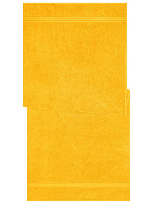 Sauna Sheet 70x180 Handtuch – James & Nicholson – Farbe gold-yellow – individuell veredelbar