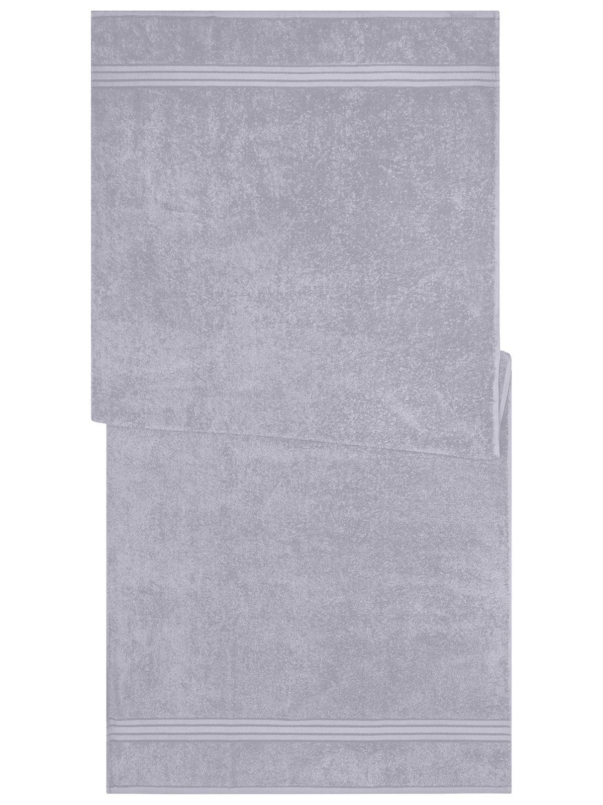 Sauna Sheet 70x180 Handtuch – James & Nicholson – Farbe light-grey – individuell veredelbar