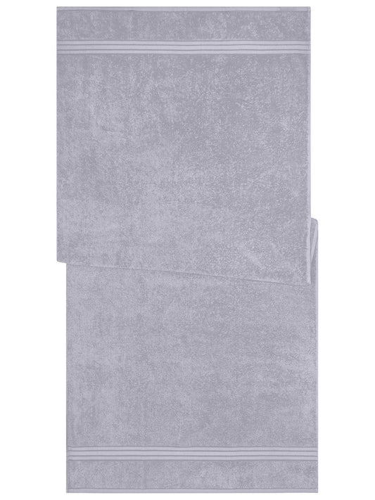 Sauna Sheet 70x180 Handtuch – James & Nicholson – Farbe light-grey – individuell veredelbar