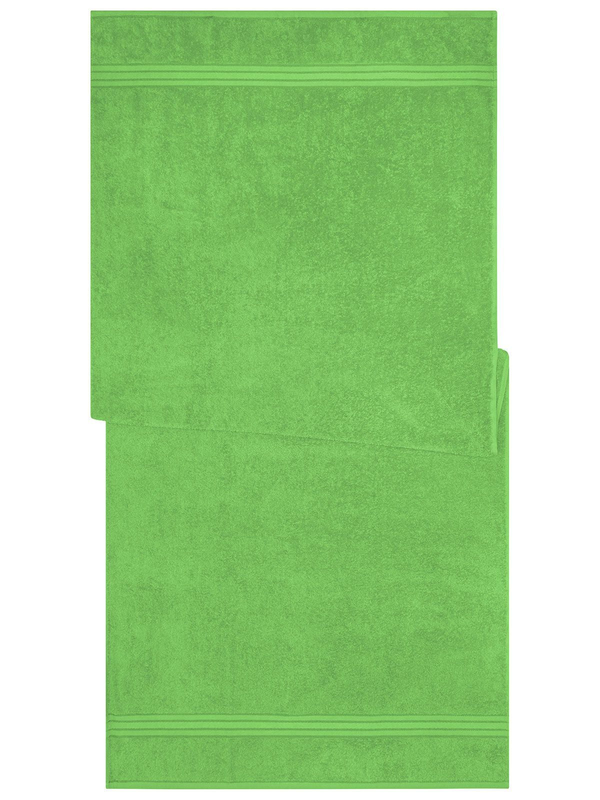 Sauna Sheet 70x180 Handtuch – James & Nicholson – Farbe lime-green – individuell veredelbar