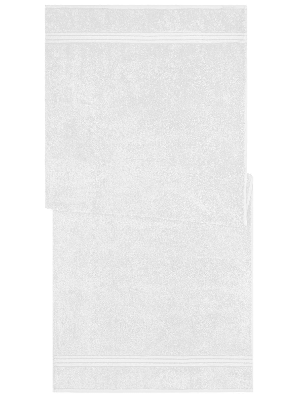 Sauna Sheet 70x180 Handtuch – James & Nicholson – Farbe Weiß – individuell veredelbar