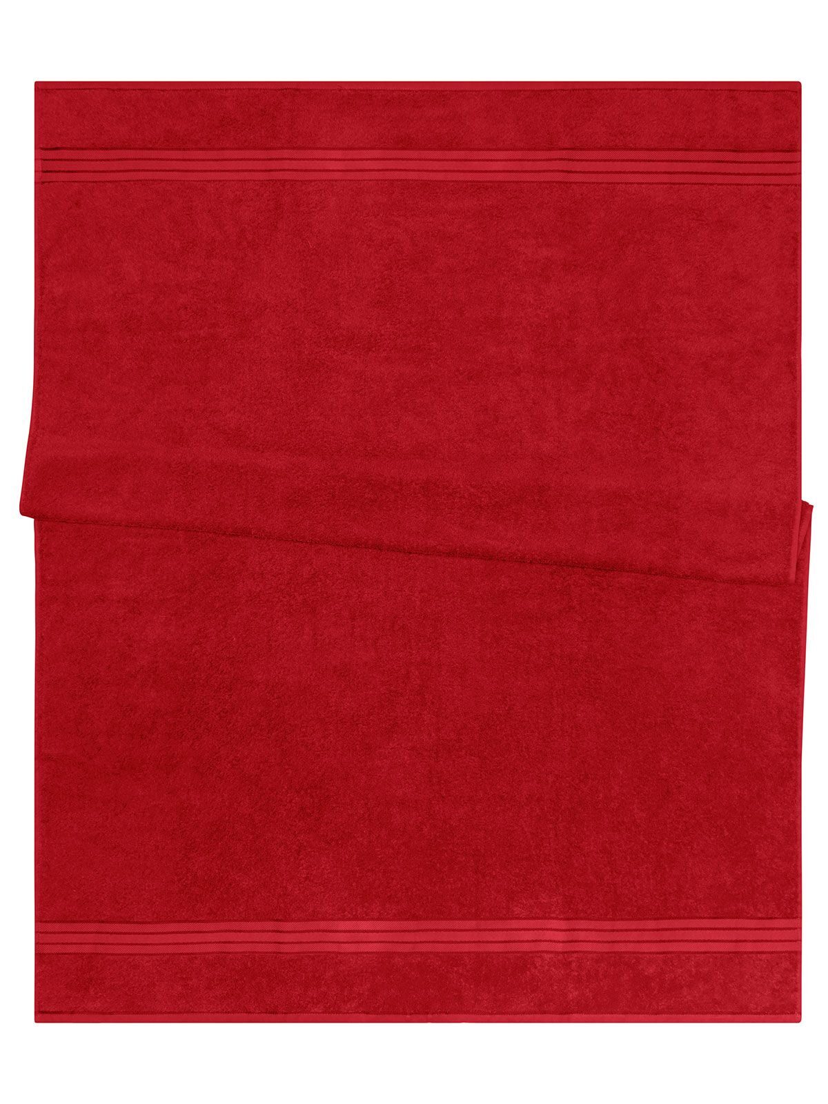 Bath Sheet 100x150 Handtuch – James & Nicholson – Farbe Rot – individuell veredelbar
