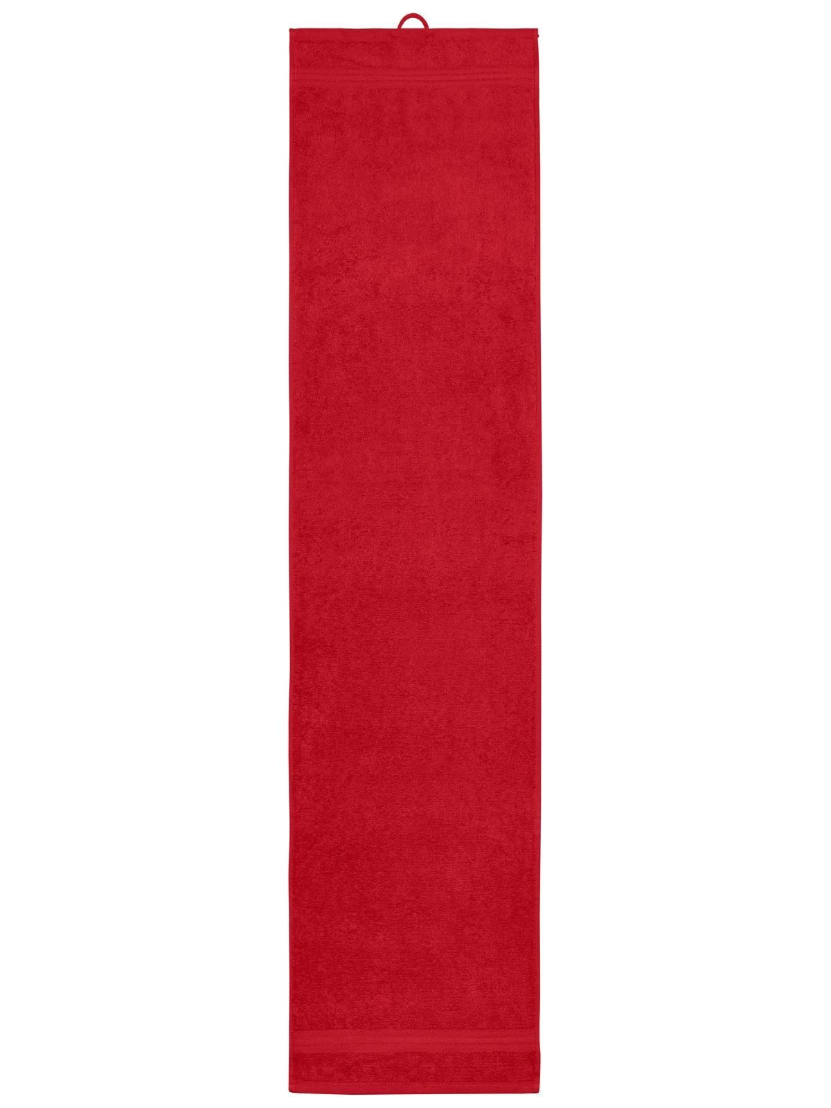 Sport Towel Herren Handtuch – James & Nicholson – Farbe Rot – individuell veredelbar
