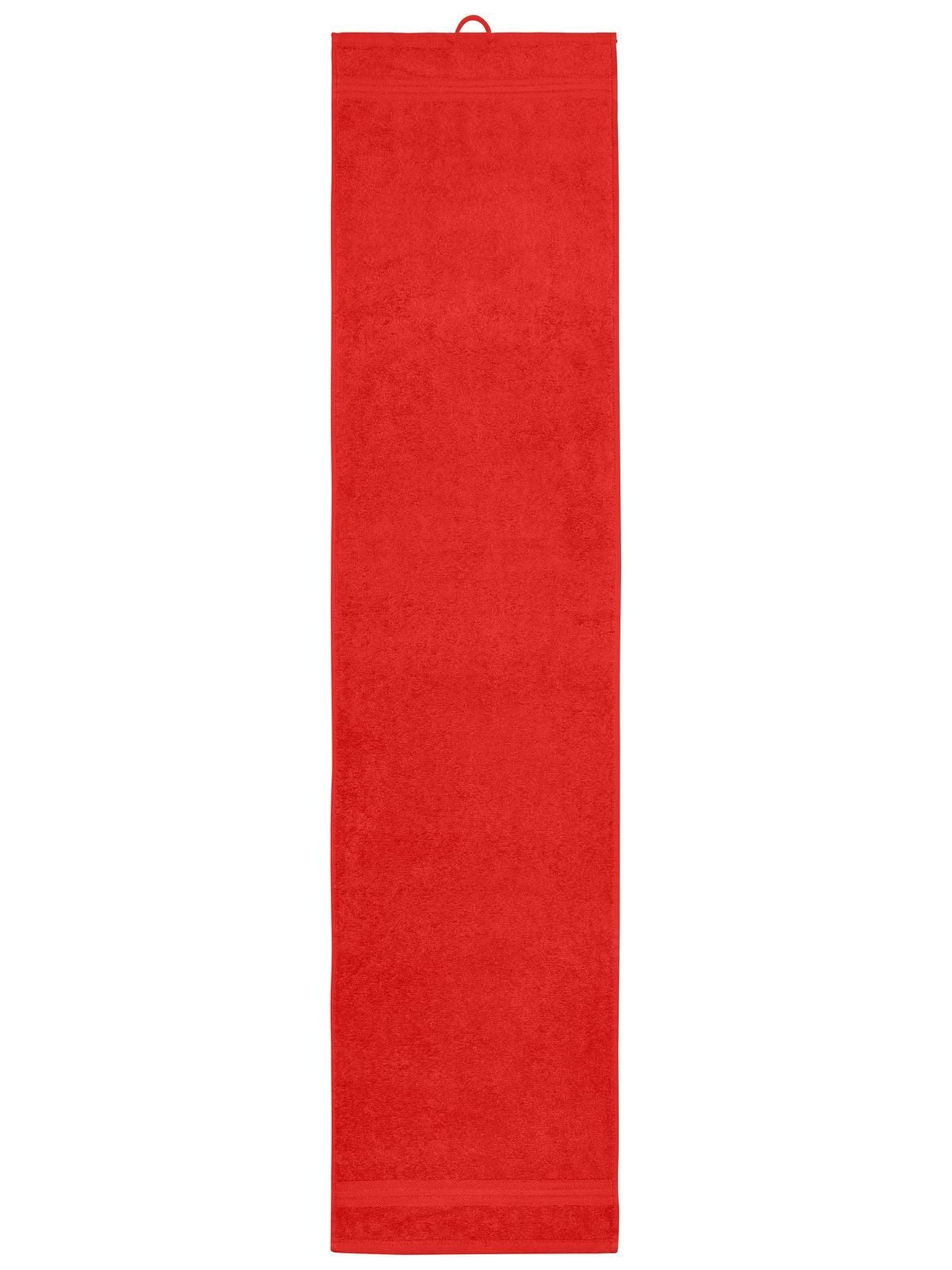 Sport Towel Herren Handtuch – James & Nicholson – Farbe tomato – individuell veredelbar