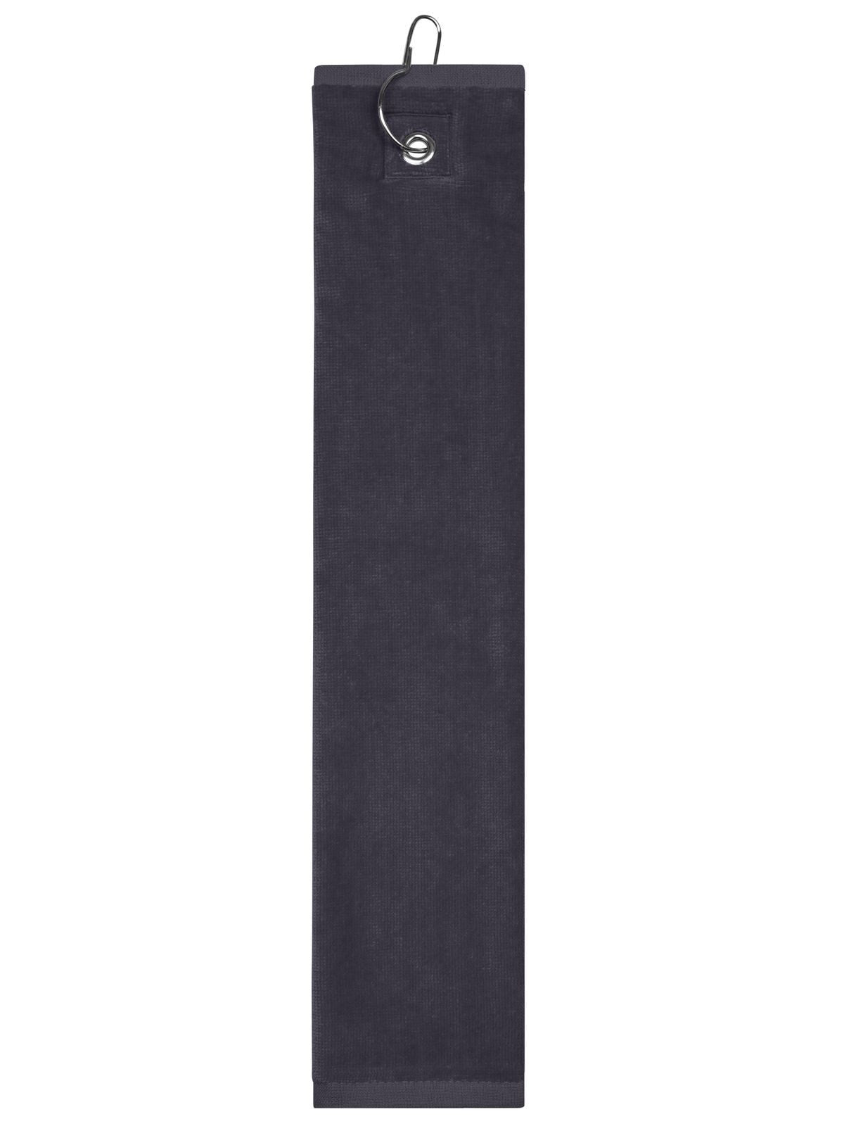 Golf Towel 30x50 Handtuch – James & Nicholson – Farbe Anthrazit – individuell veredelbar