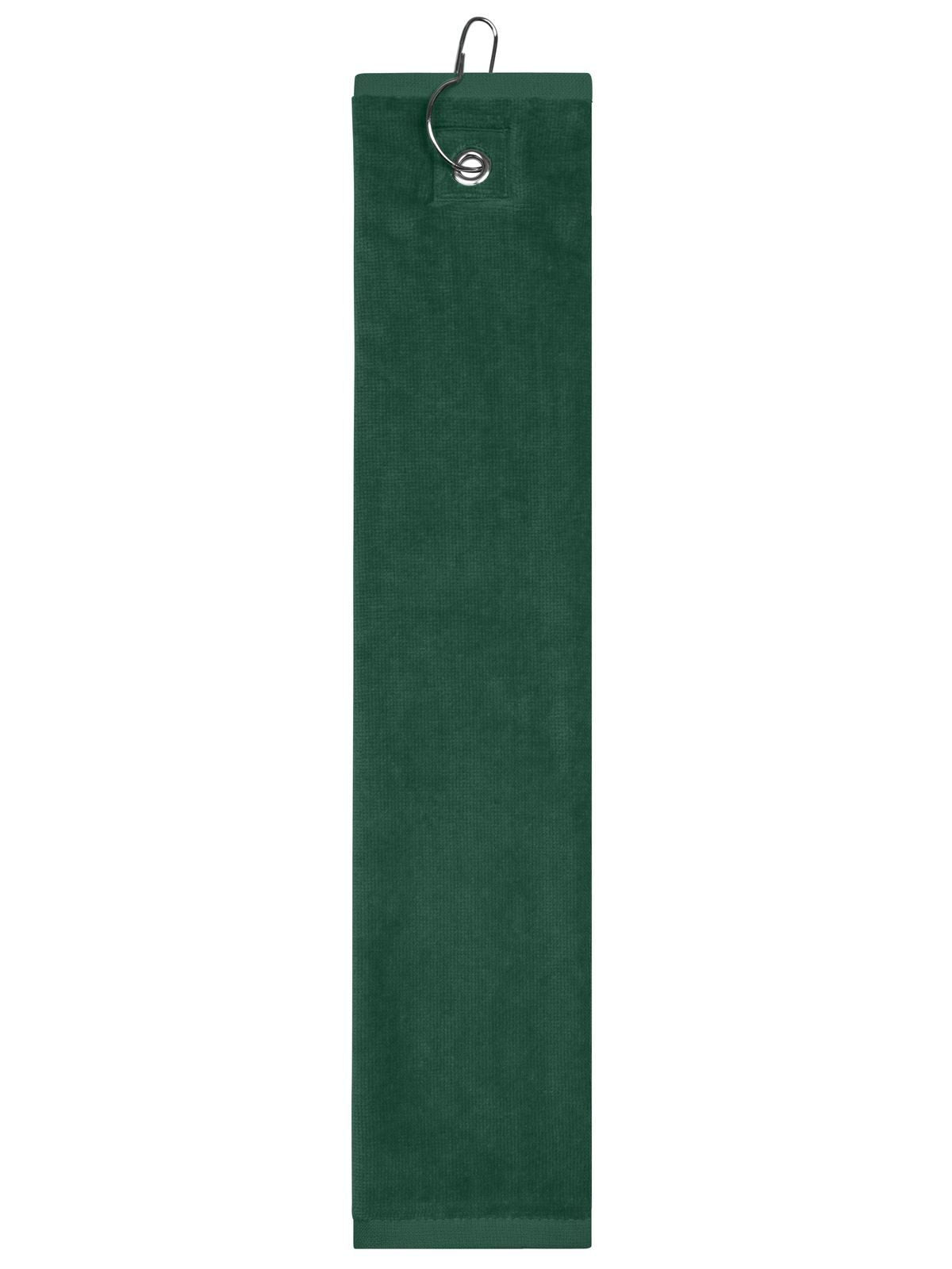 Golf Towel 30x50 Handtuch – James & Nicholson – Farbe dark-green – individuell veredelbar