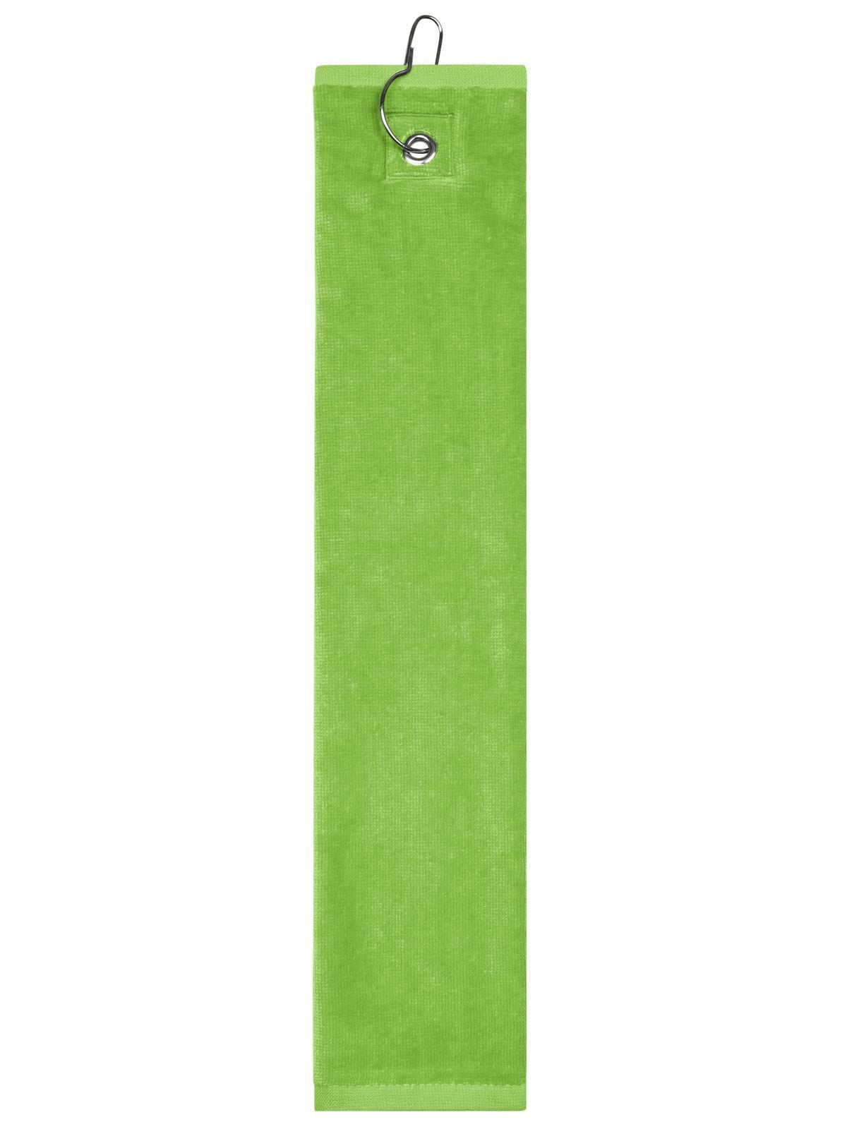 Golf Towel 30x50 Handtuch – James & Nicholson – Farbe lime-green – individuell veredelbar