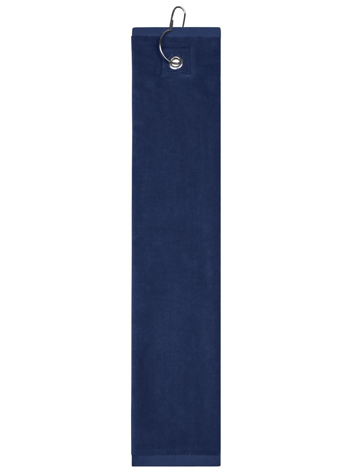 Golf Towel 30x50 Handtuch – James & Nicholson – Farbe Navy – individuell veredelbar