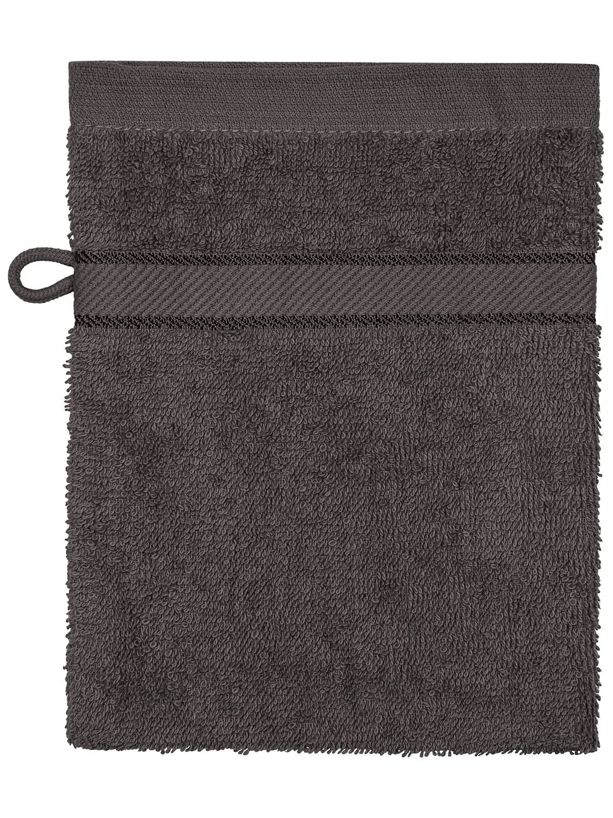 Flannel Herren Handtuch – James & Nicholson – Farbe graphite – individuell veredelbar