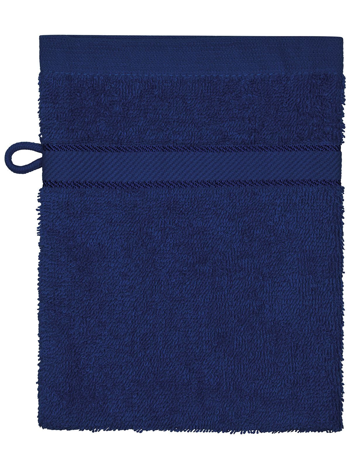 Flannel Herren Handtuch – James & Nicholson – Farbe Navy – individuell veredelbar