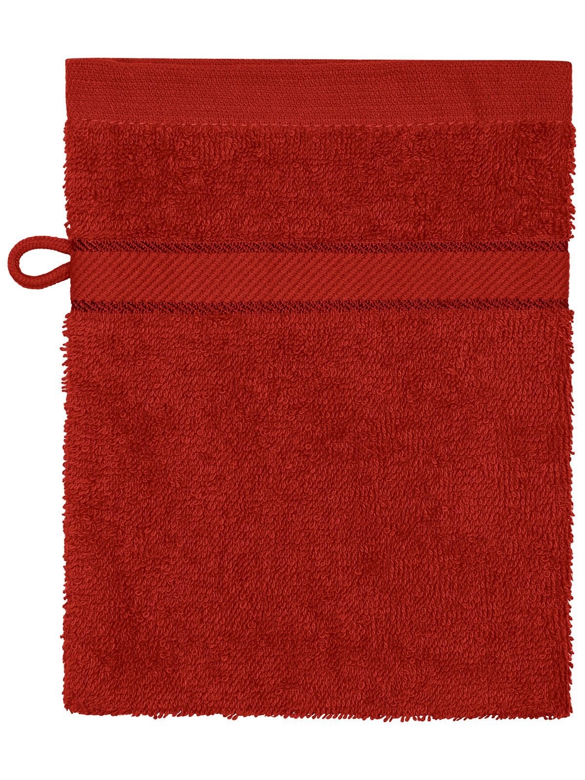 Flannel Herren Handtuch – James & Nicholson – Farbe orient-red – individuell veredelbar