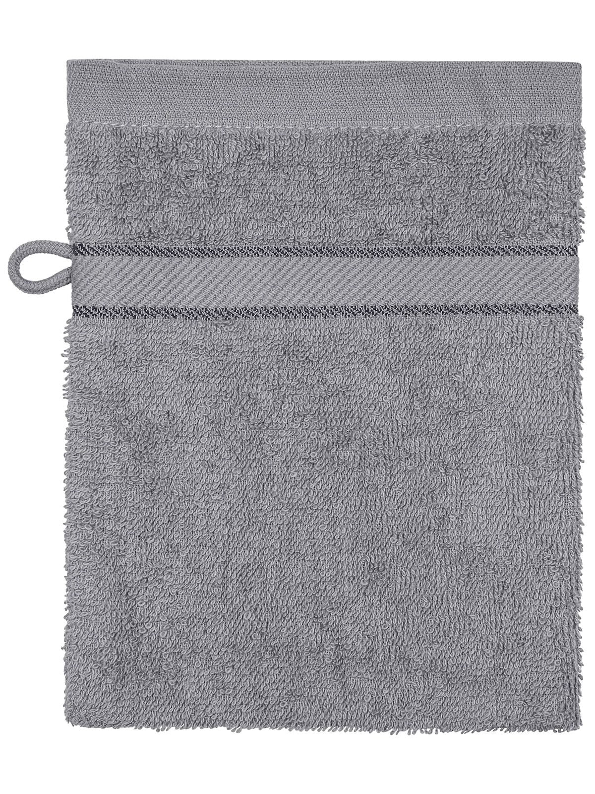 Flannel Herren Handtuch – James & Nicholson – Farbe silver – individuell veredelbar