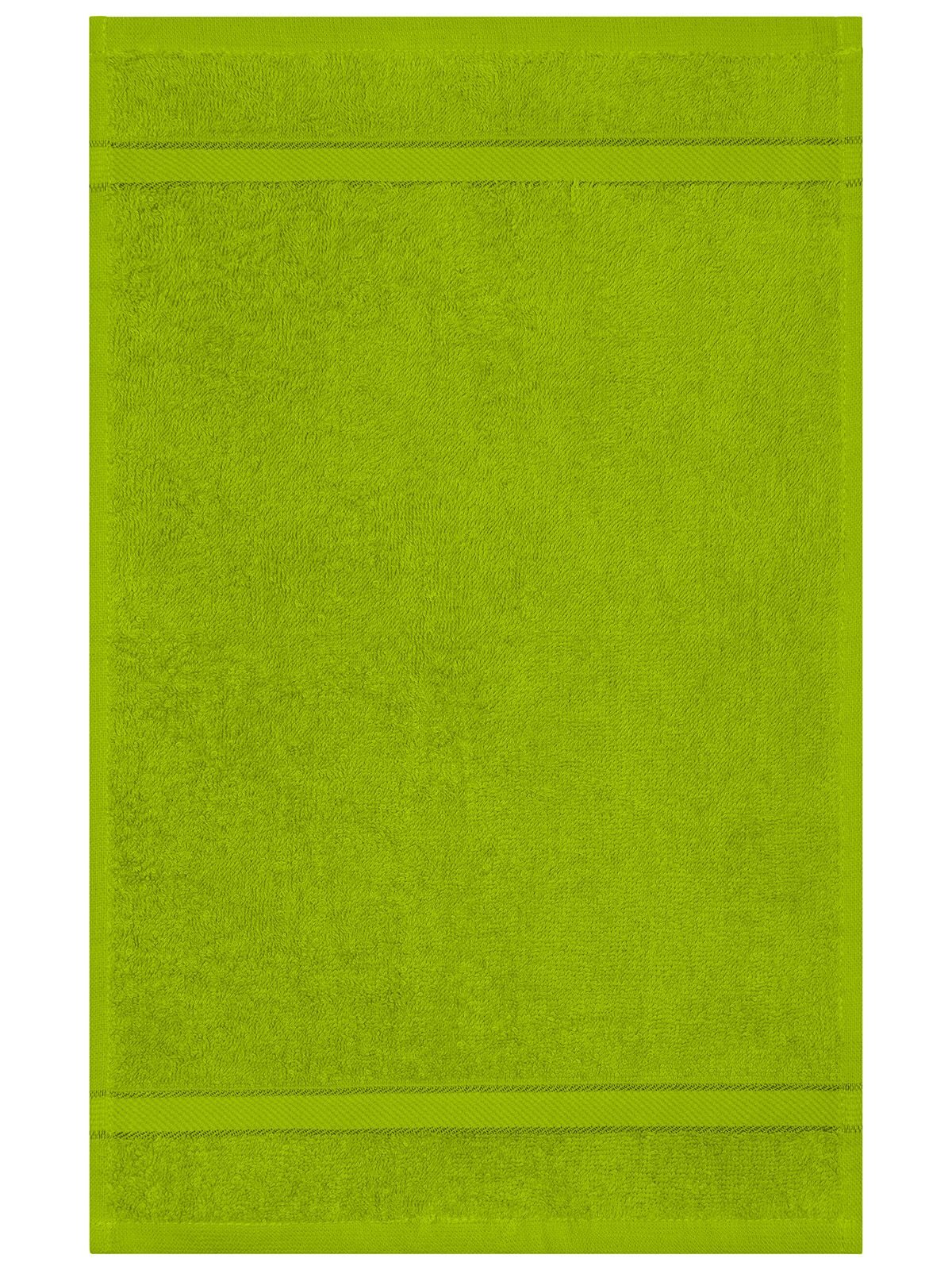 Guest Towel Herren Handtuch – James & Nicholson – Farbe acid-yellow – individuell veredelbar