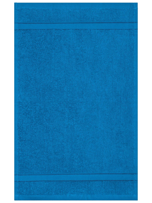Guest Towel Herren Handtuch – James & Nicholson – Farbe atlantic – individuell veredelbar