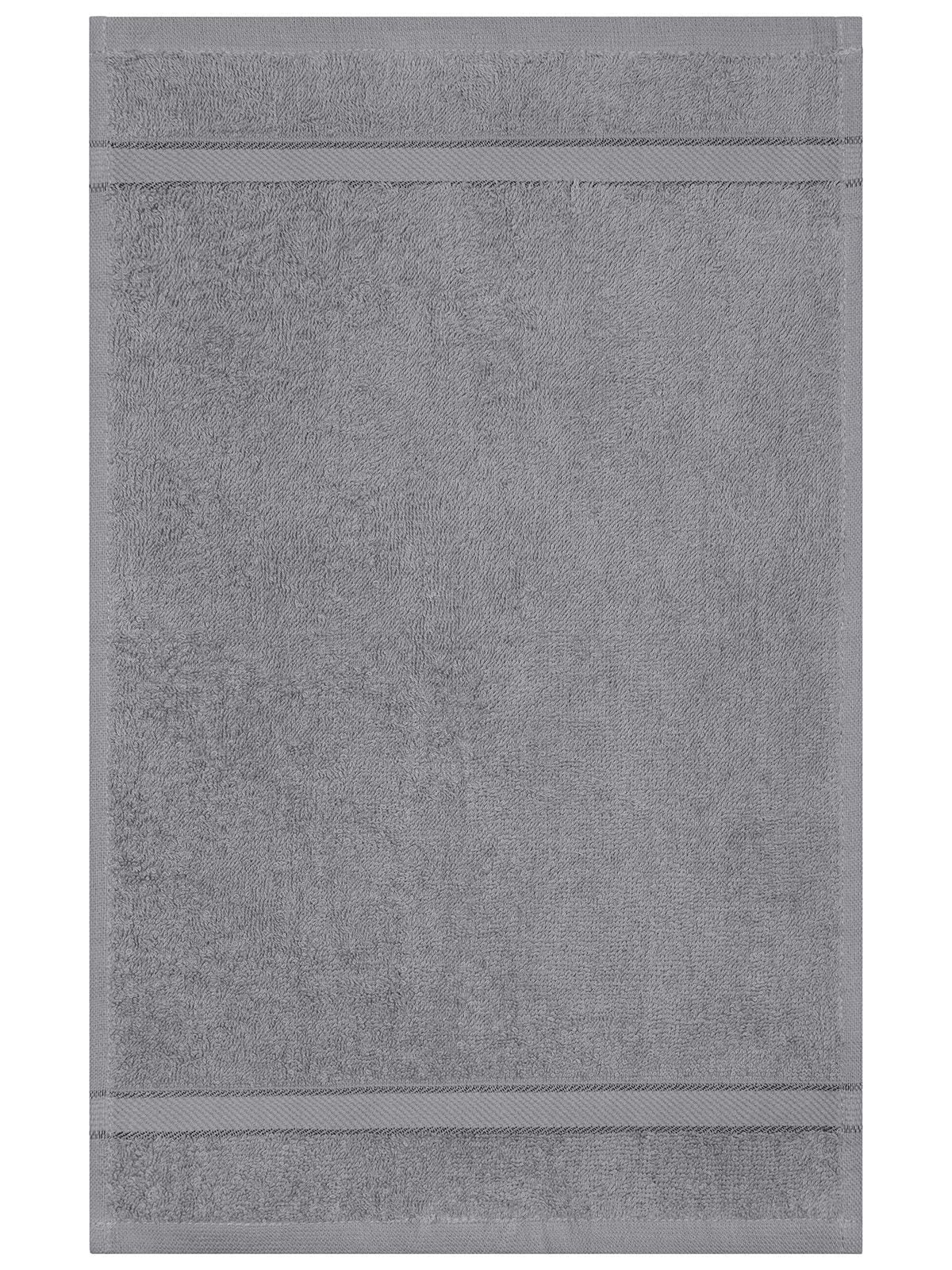 Guest Towel Herren Handtuch – James & Nicholson – Farbe silver – individuell veredelbar