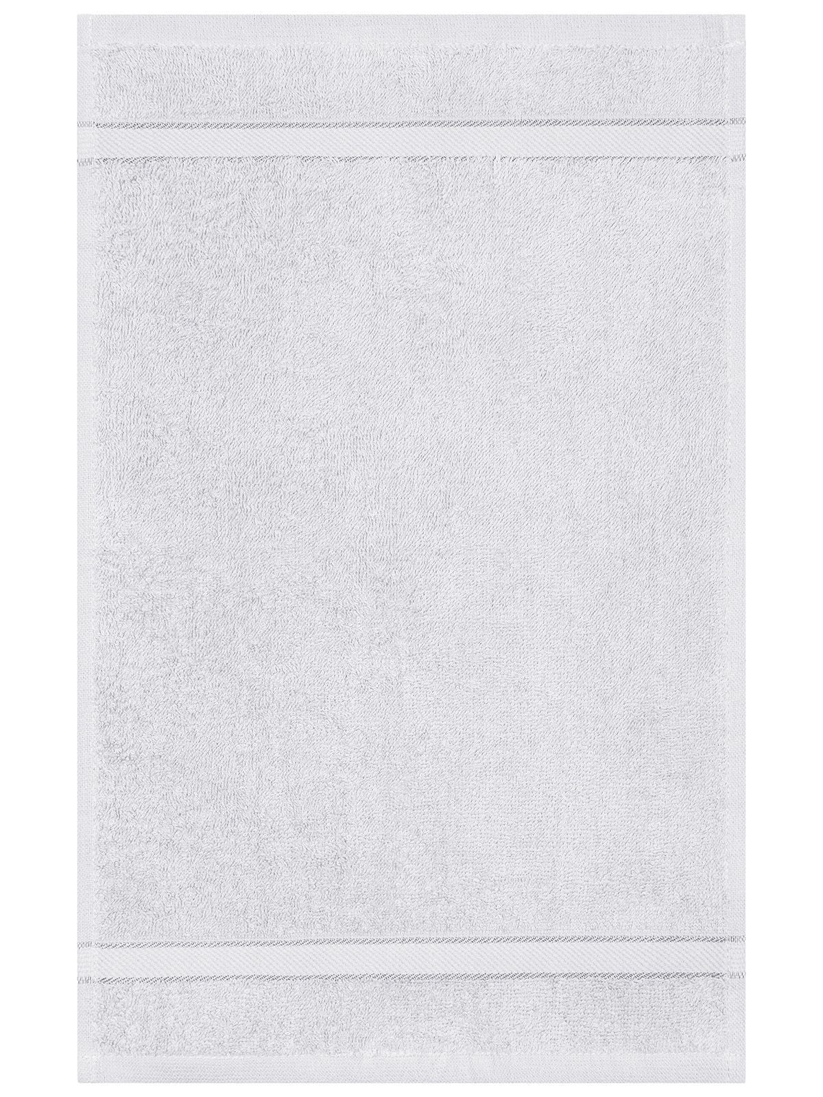 Guest Towel Herren Handtuch – James & Nicholson – Farbe Weiß – individuell veredelbar