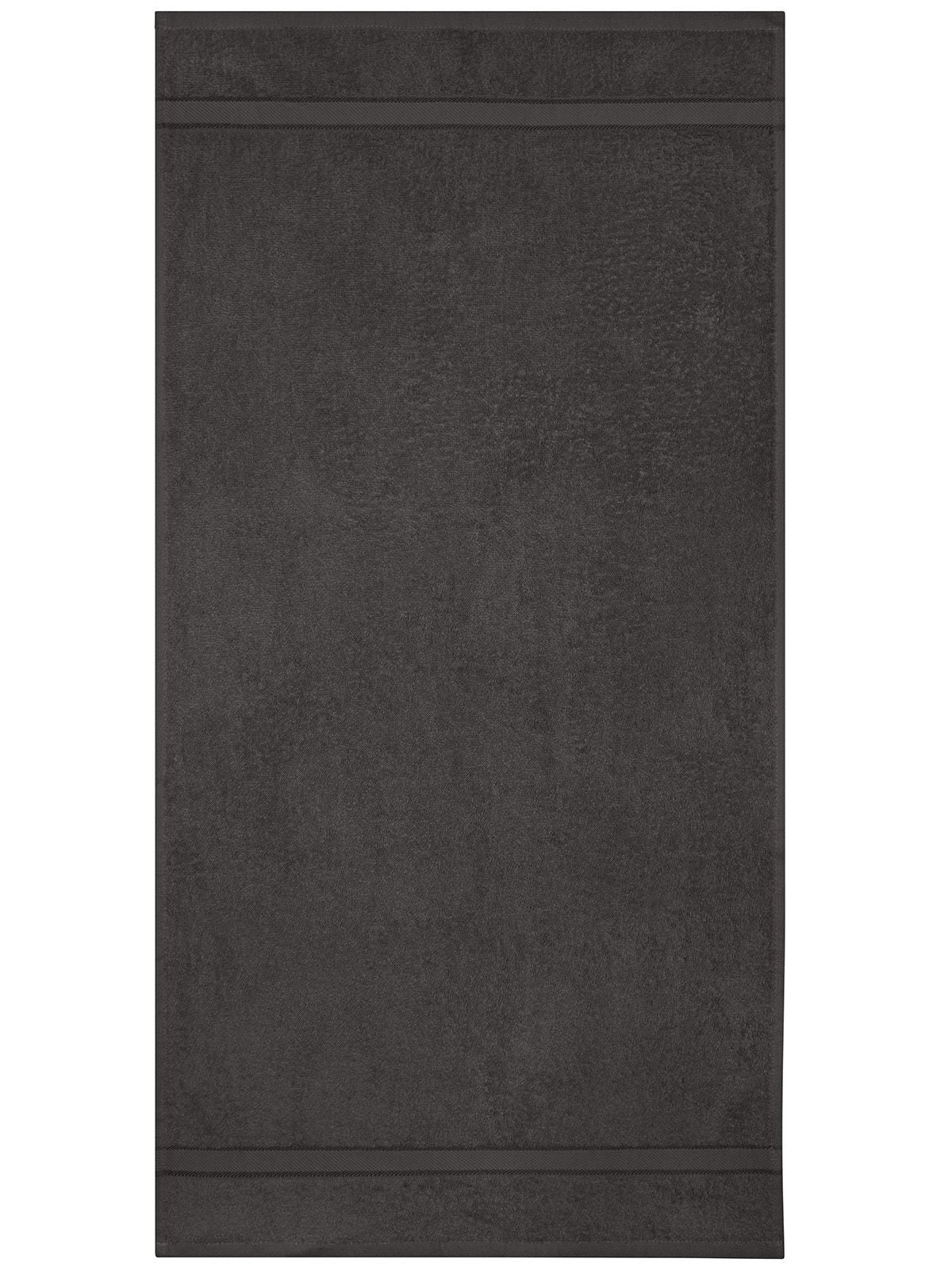 Hand Towel Herren Handtuch – James & Nicholson – Farbe graphite – individuell veredelbar
