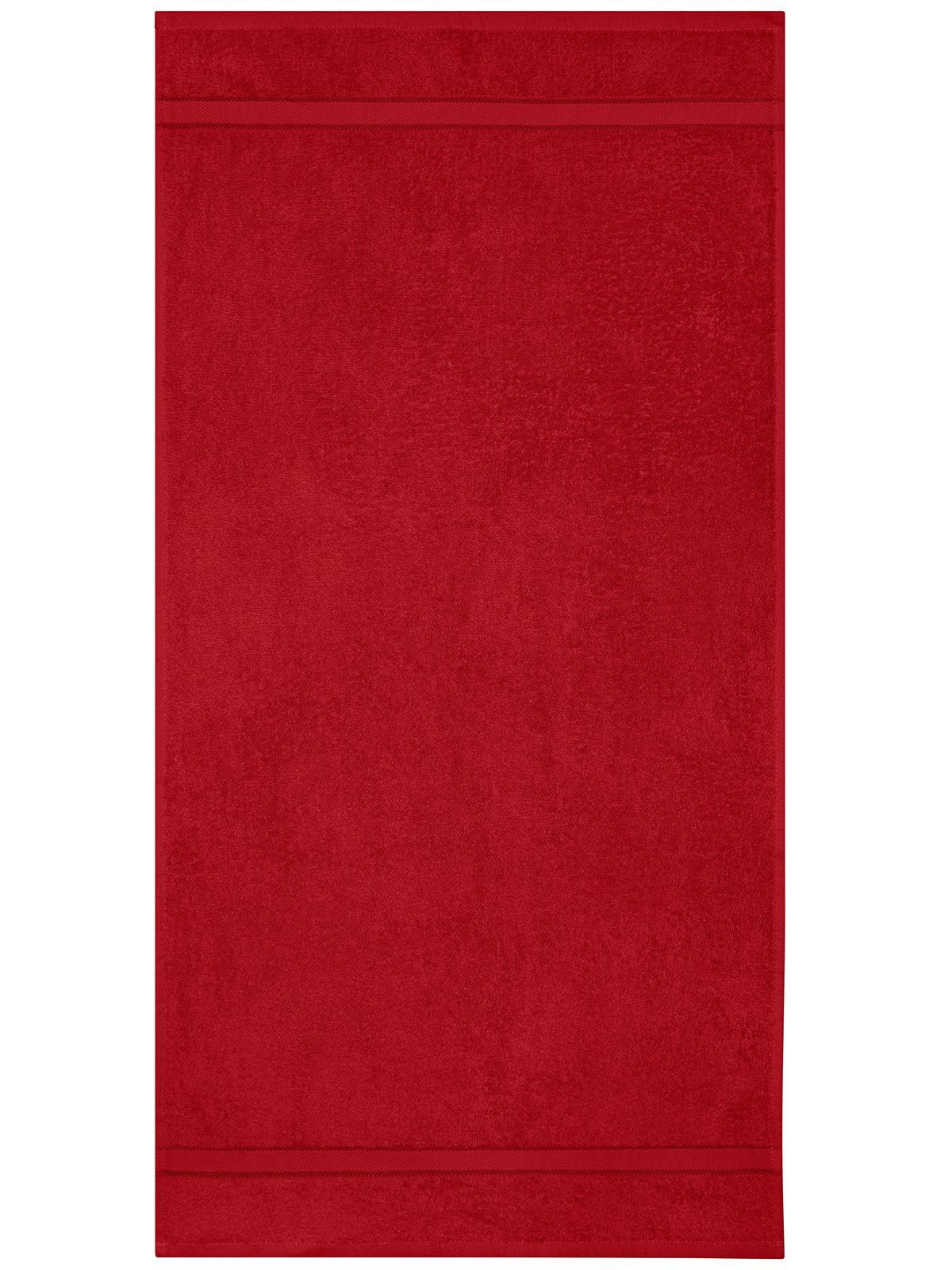 Hand Towel Herren Handtuch – James & Nicholson – Farbe orient-red – individuell veredelbar