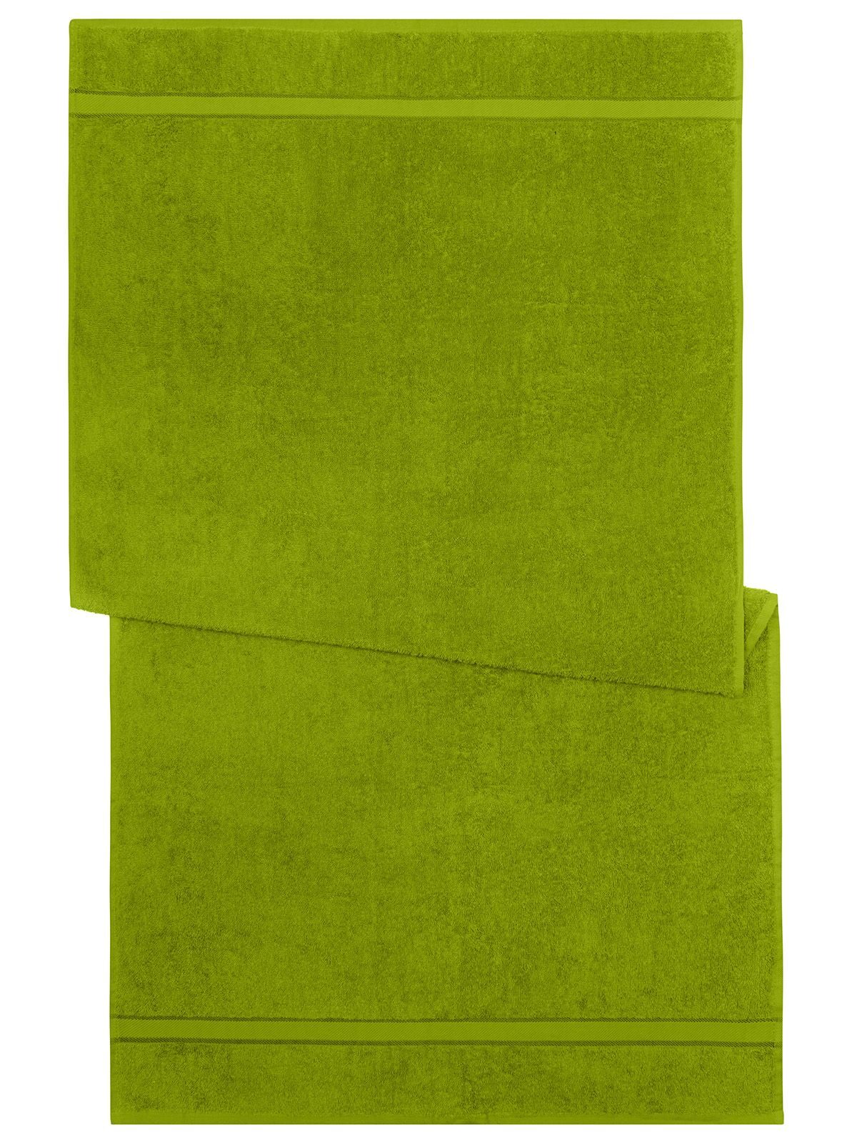 Bath Towel Herren Handtuch – James & Nicholson – Farbe acid-yellow – individuell veredelbar