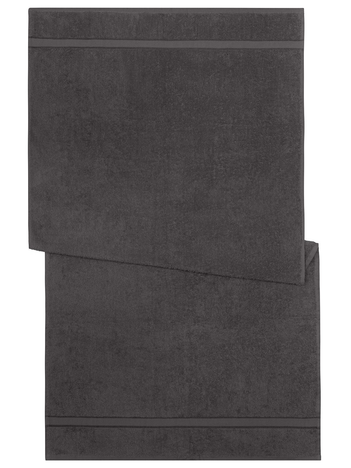Bath Towel Herren Handtuch – James & Nicholson – Farbe graphite – individuell veredelbar