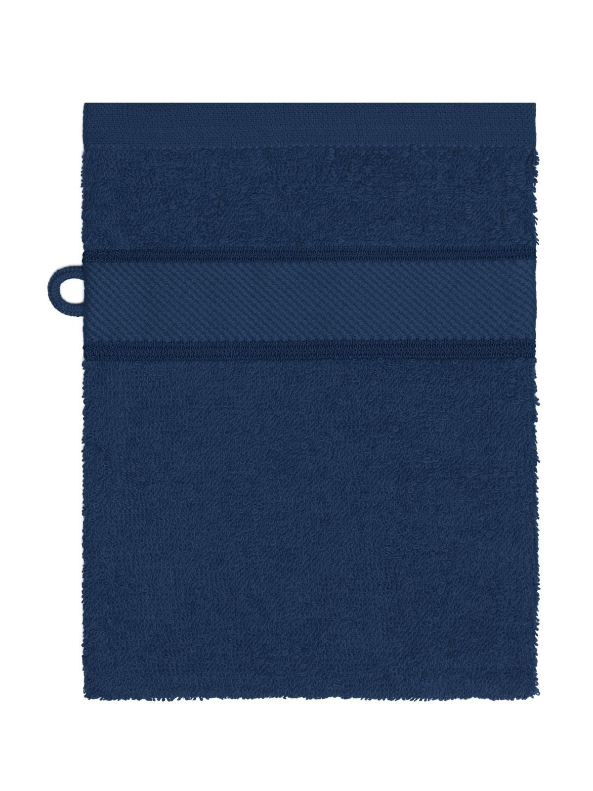 Flannel Herren Handtuch – James & Nicholson – Farbe Navy – individuell veredelbar