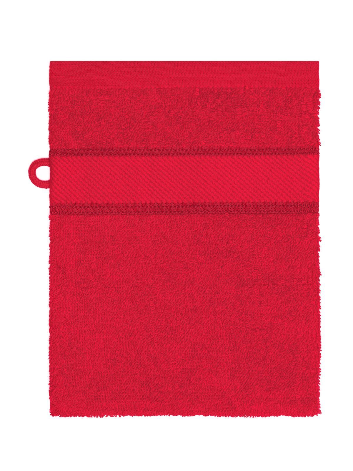 Flannel Herren Handtuch – James & Nicholson – Farbe Rot – individuell veredelbar