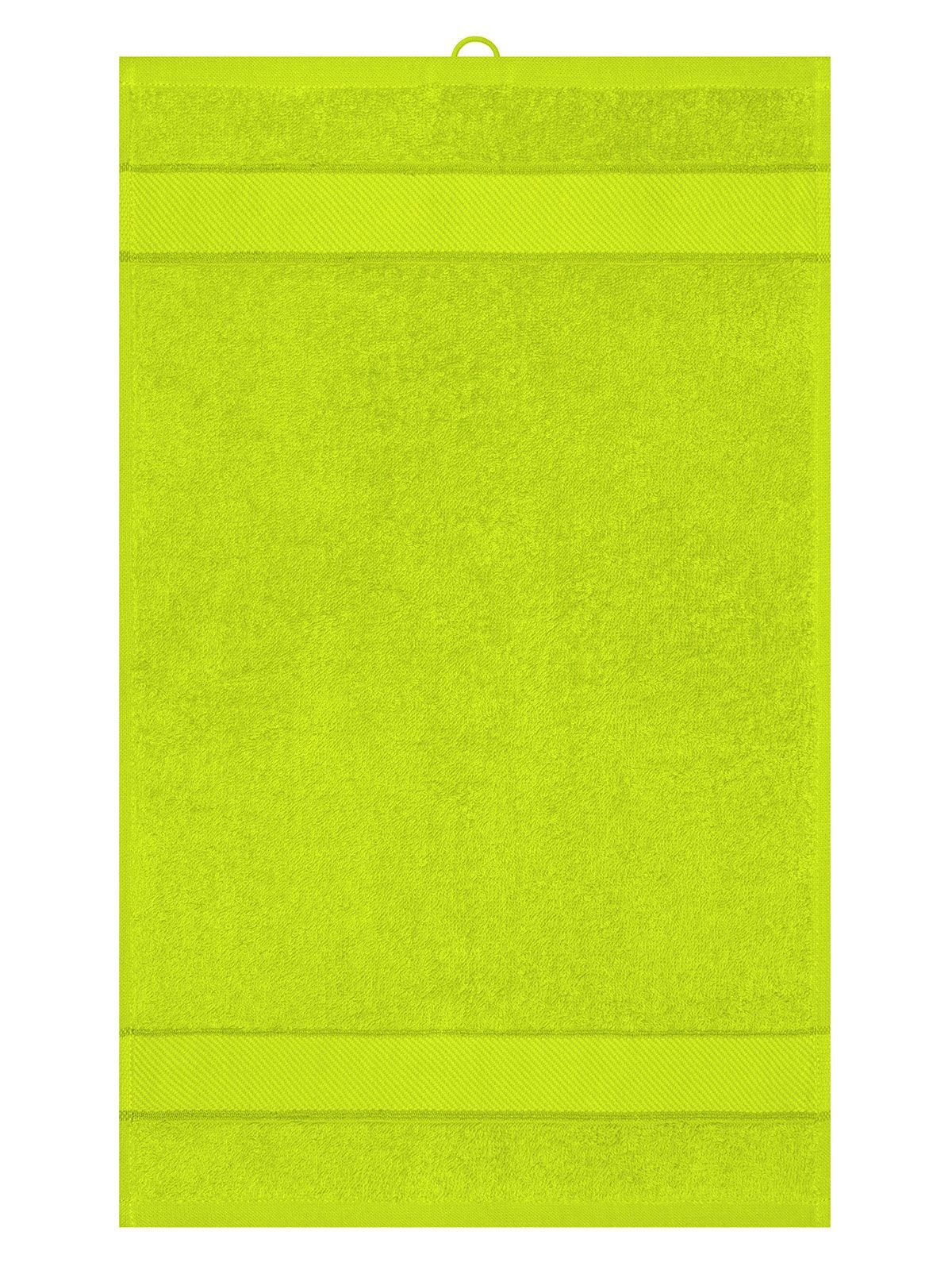 Guest Towel 30x50 Herren Handtuch – James & Nicholson – Farbe acid-yellow – individuell veredelbar