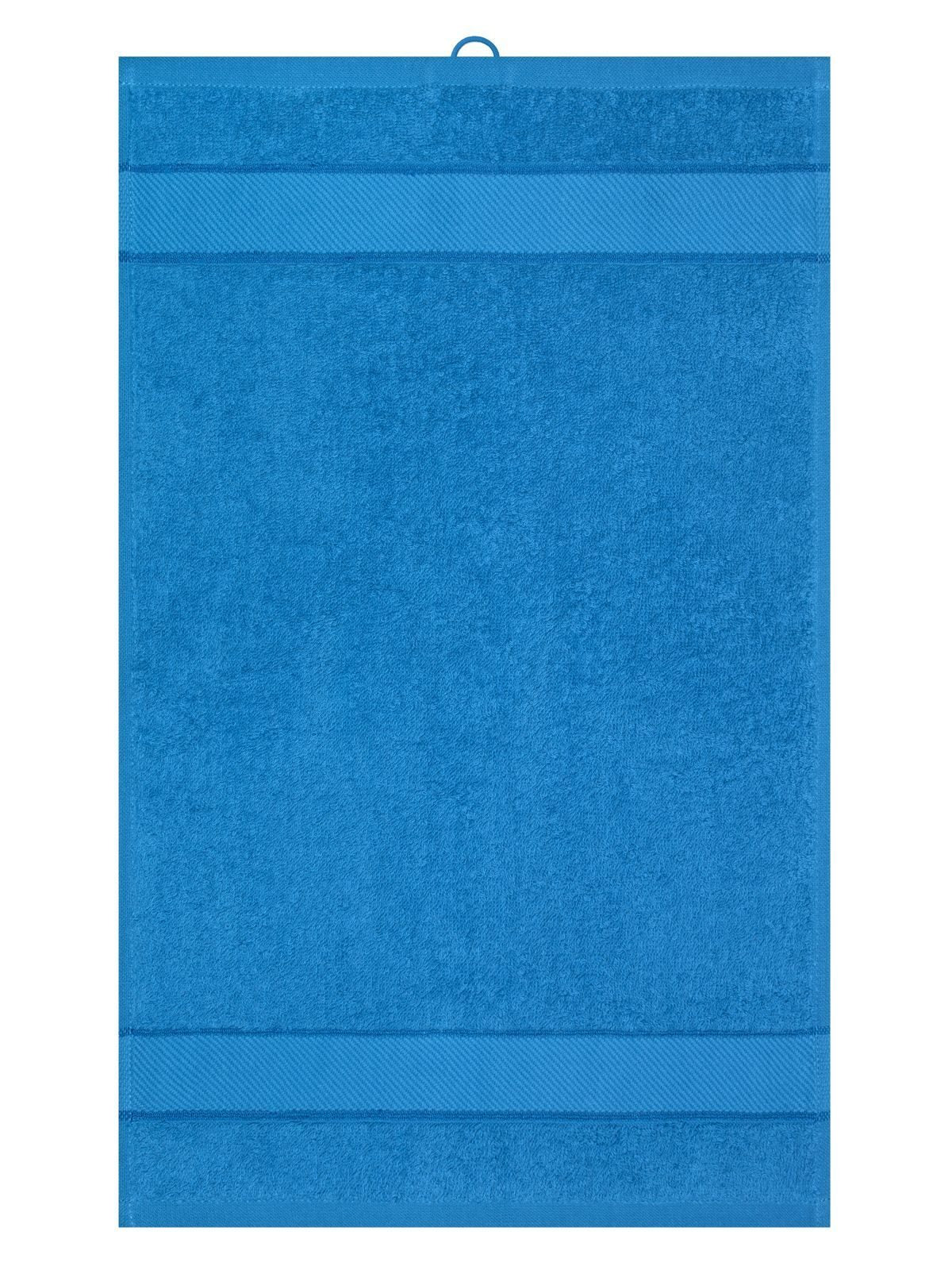 Guest Towel 30x50 Herren Handtuch – James & Nicholson – Farbe cobalt – individuell veredelbar