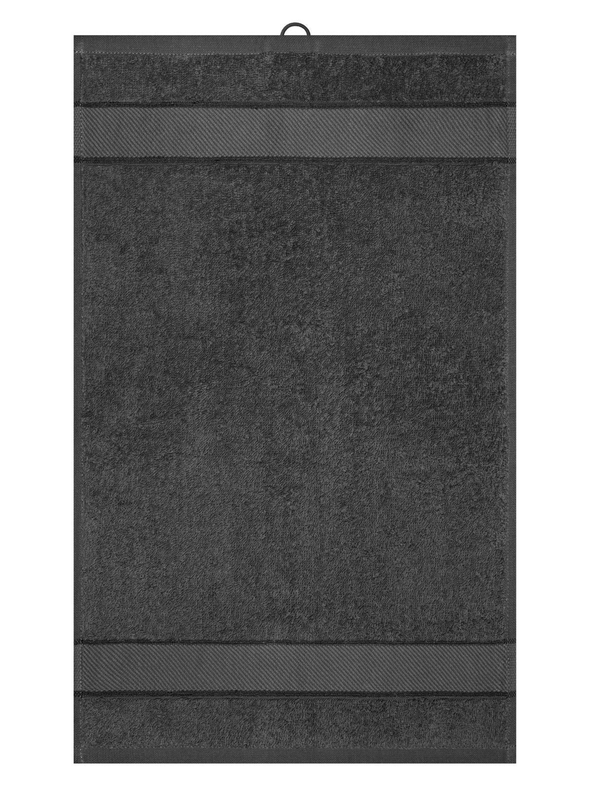 Guest Towel 30x50 Herren Handtuch – James & Nicholson – Farbe graphite – individuell veredelbar