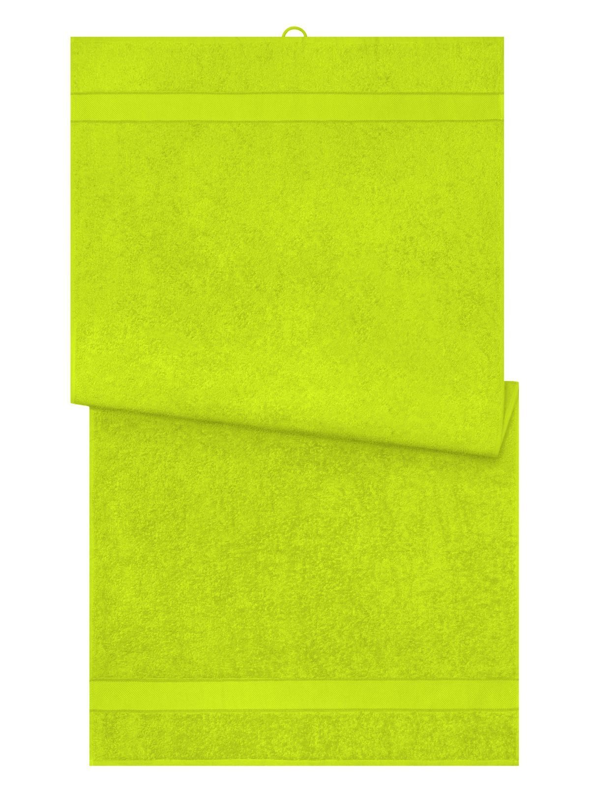 Bath Towel 70x140 Herren Handtuch – James & Nicholson – Farbe acid-yellow – individuell veredelbar
