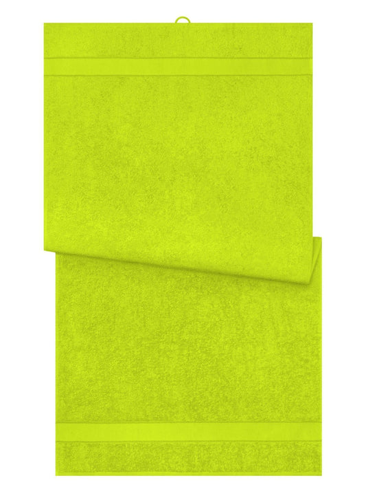 Bath Towel 70x140 Herren Handtuch – James & Nicholson – Farbe acid-yellow – individuell veredelbar