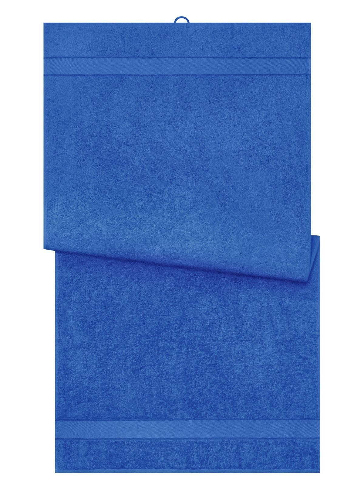 Bath Towel 70x140 Herren Handtuch – James & Nicholson – Farbe Royalblau – individuell veredelbar