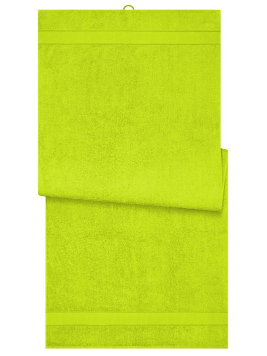 Sauna Sheet 70x180 Herren Handtuch – James & Nicholson – Farbe acid-yellow – individuell veredelbar