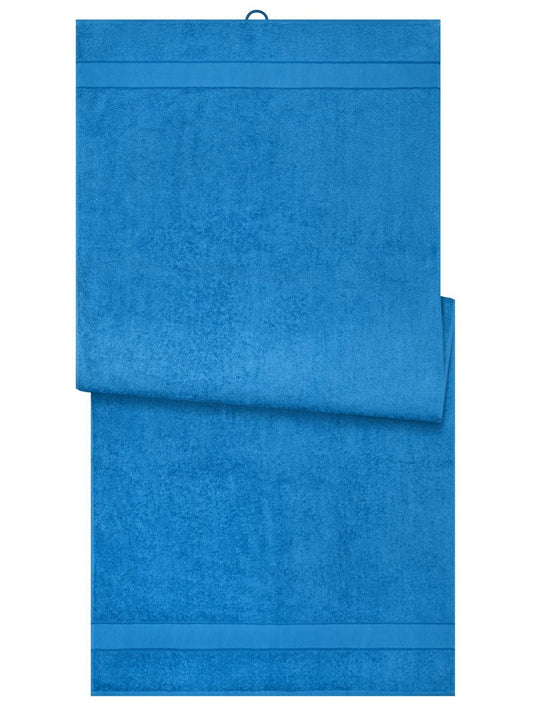 Sauna Sheet 70x180 Herren Handtuch – James & Nicholson – Farbe cobalt – individuell veredelbar