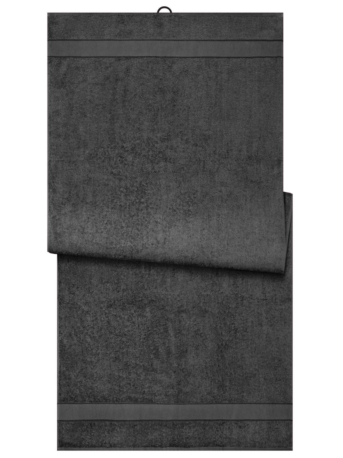 Sauna Sheet 70x180 Herren Handtuch – James & Nicholson – Farbe graphite – individuell veredelbar