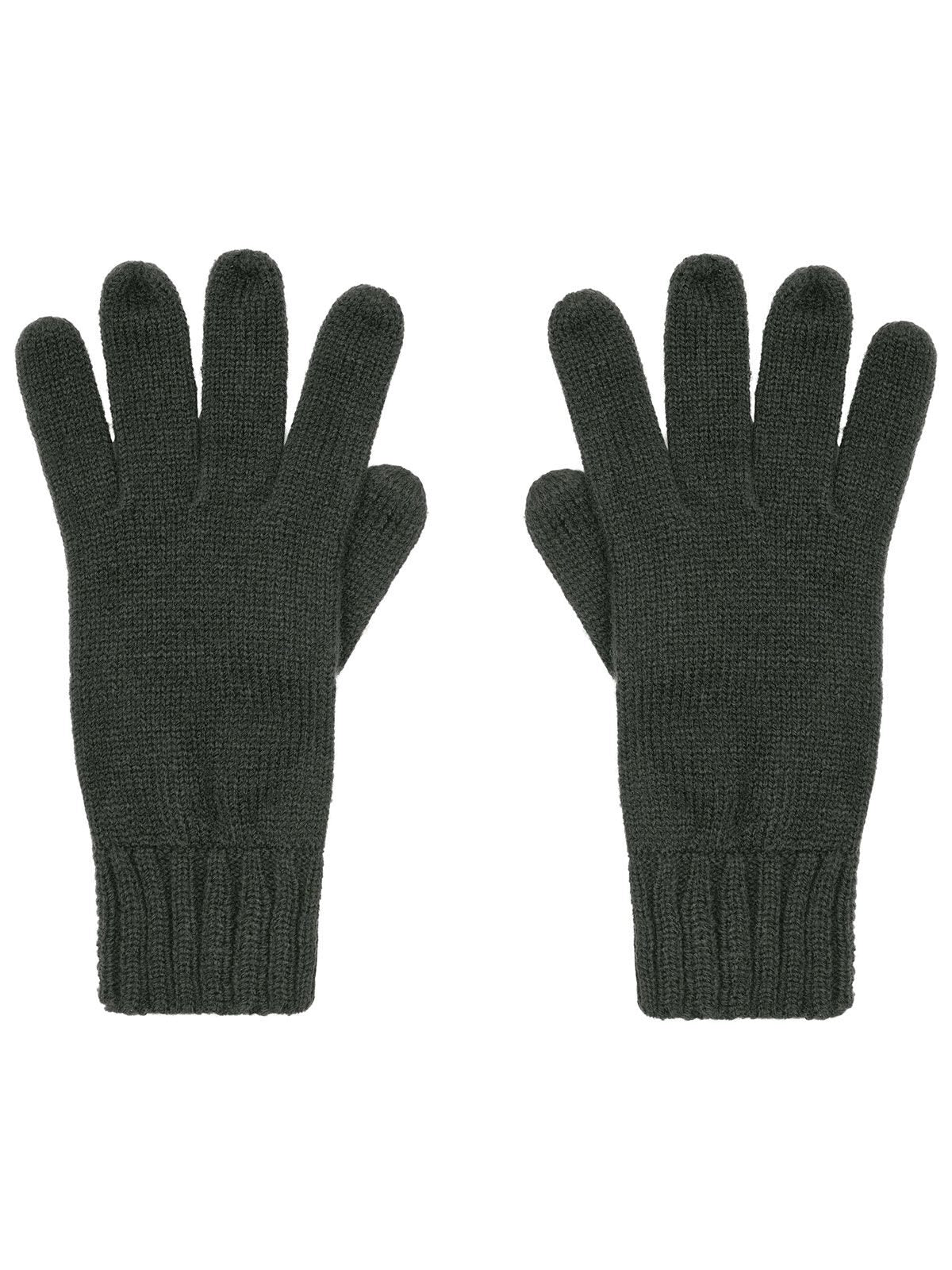 Knitted Gloves Damen Schal / Handschuhe – James & Nicholson – Farbe Schwarz – individuell veredelbar
