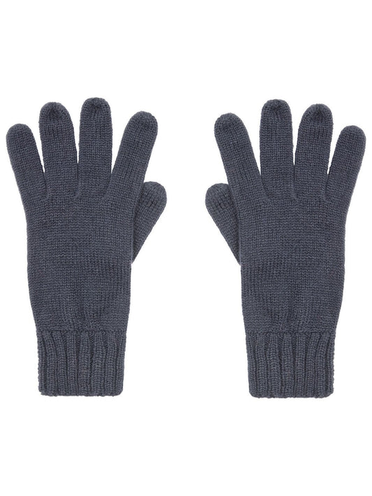 Knitted Gloves Damen Schal / Handschuhe – James & Nicholson – Farbe Navy – individuell veredelbar