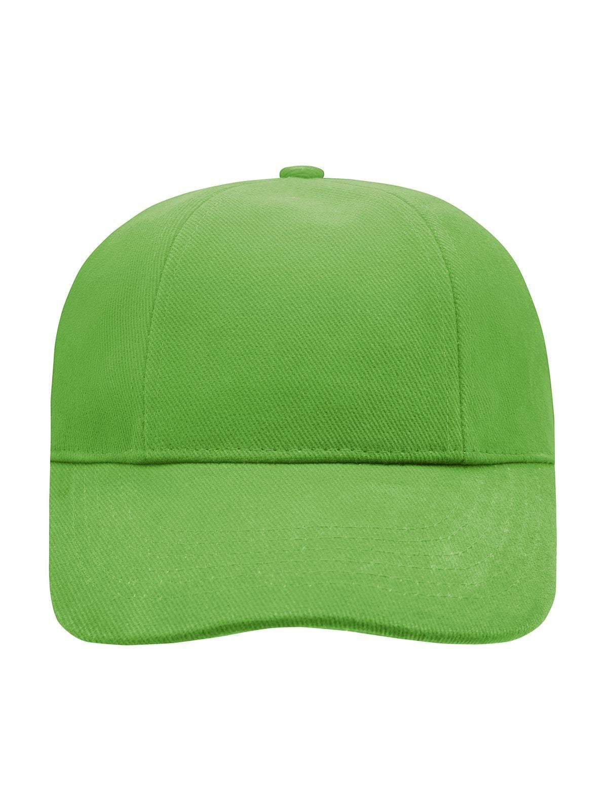 Baseball Caps Turned 6 Panel Cap Laminated lime-green bestickbar und bedruckbar – LA1970