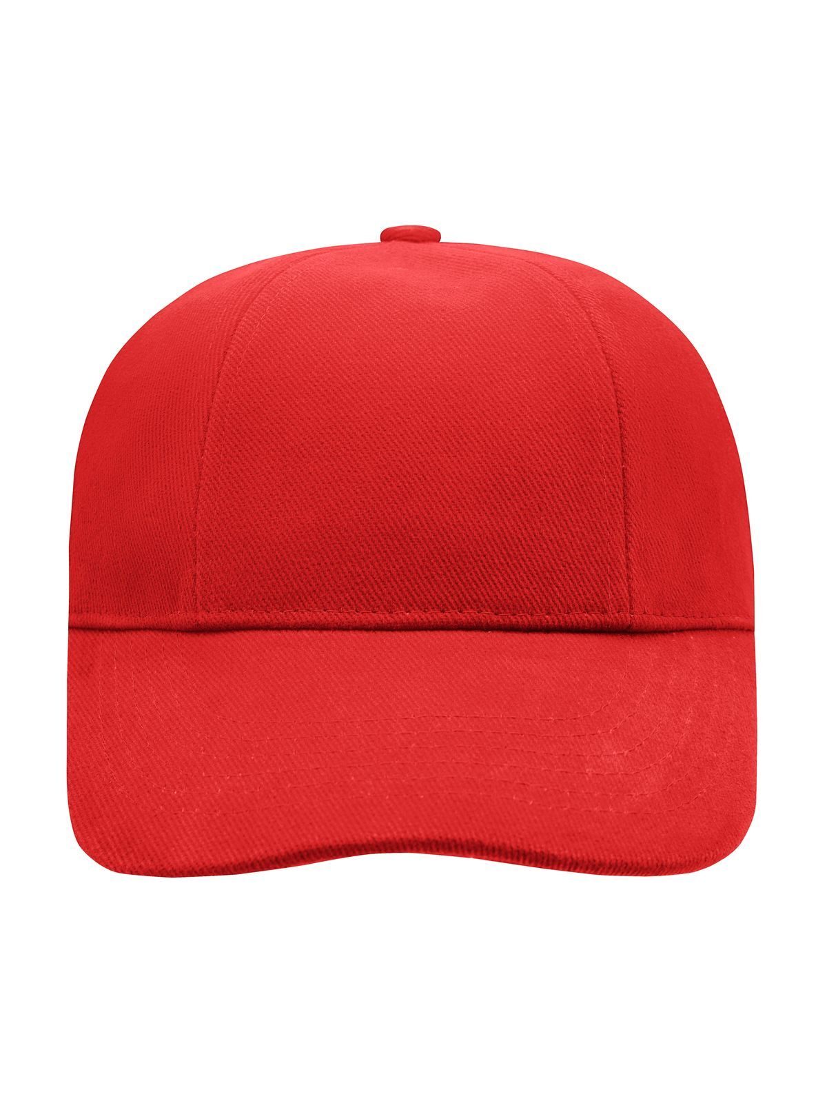 Baseball Caps Turned 6 Panel Cap Laminated Rot bestickbar und bedruckbar – LA1970