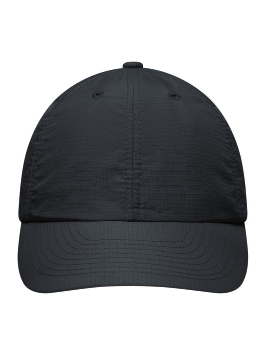 Baseball Caps 6 Panel Coolmax® Cap Schwarz bestickbar und bedruckbar – LA1970