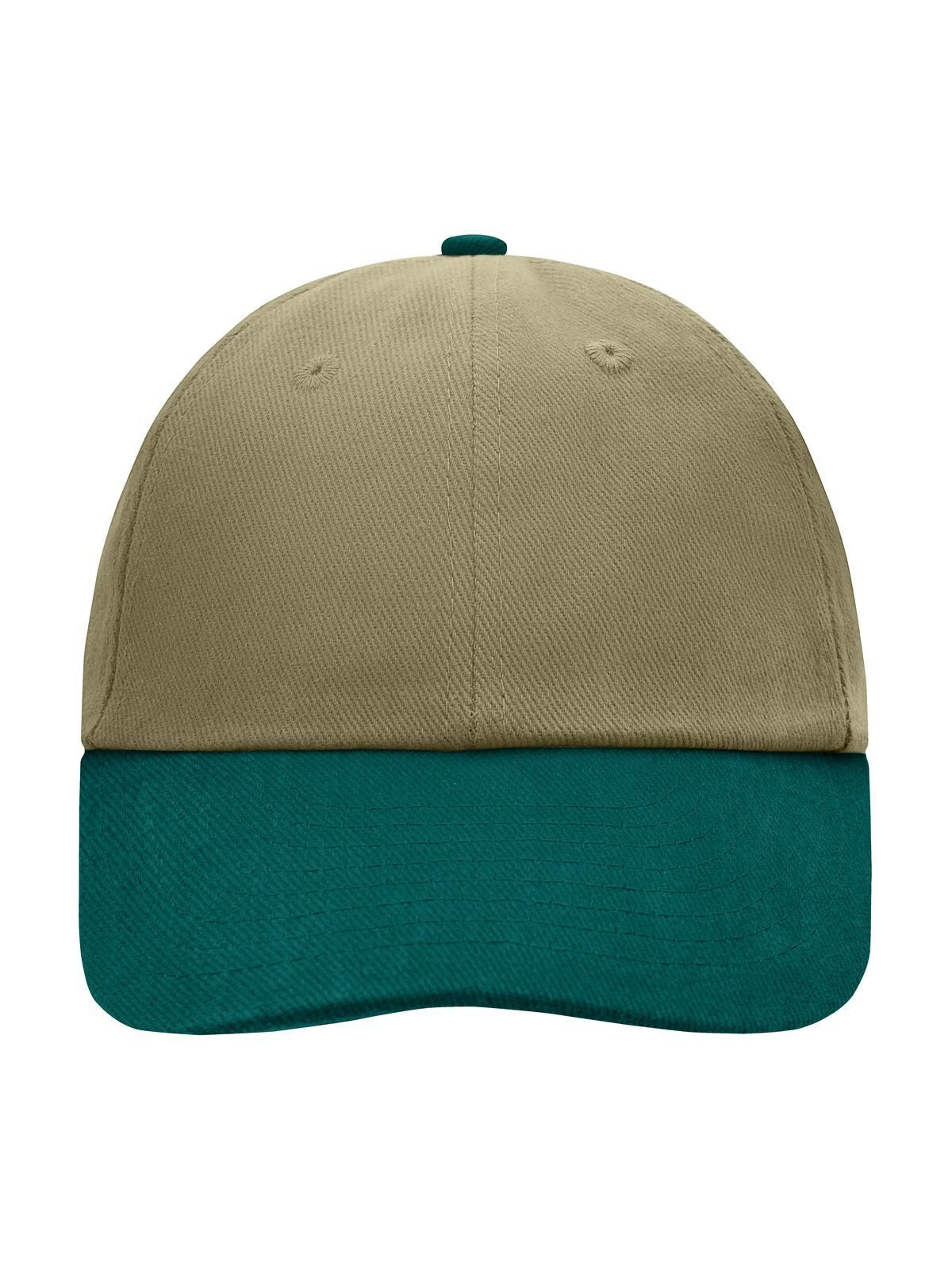 Baseball Caps Cappello baseball 6 pannelli beige/dark-green bestickbar und bedruckbar – LA1970
