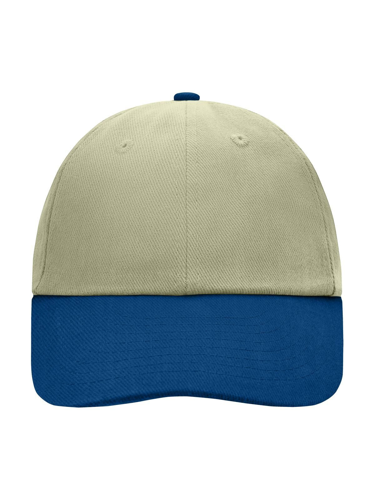 Baseball Caps Cappello baseball 6 pannelli light-khaki/Marineblau bestickbar und bedruckbar – LA1970