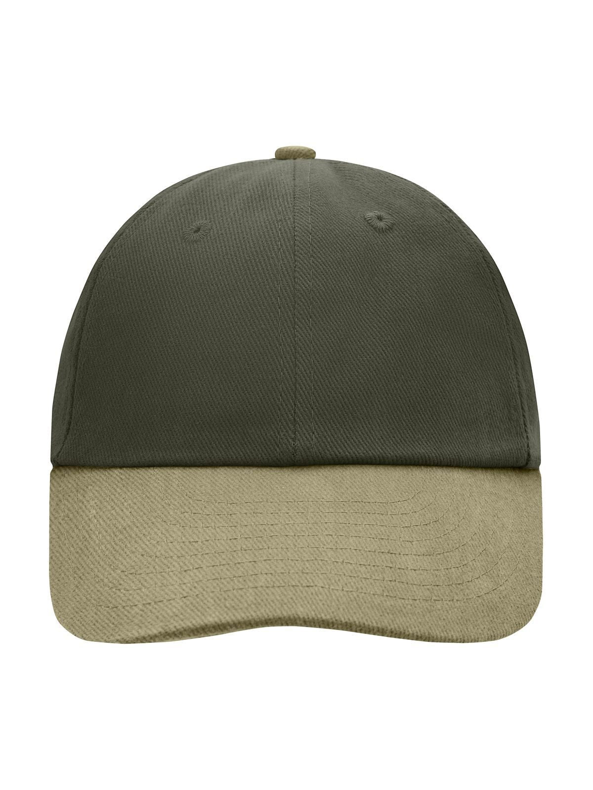 Baseball Caps Cappello baseball 6 pannelli olive/beige bestickbar und bedruckbar – LA1970