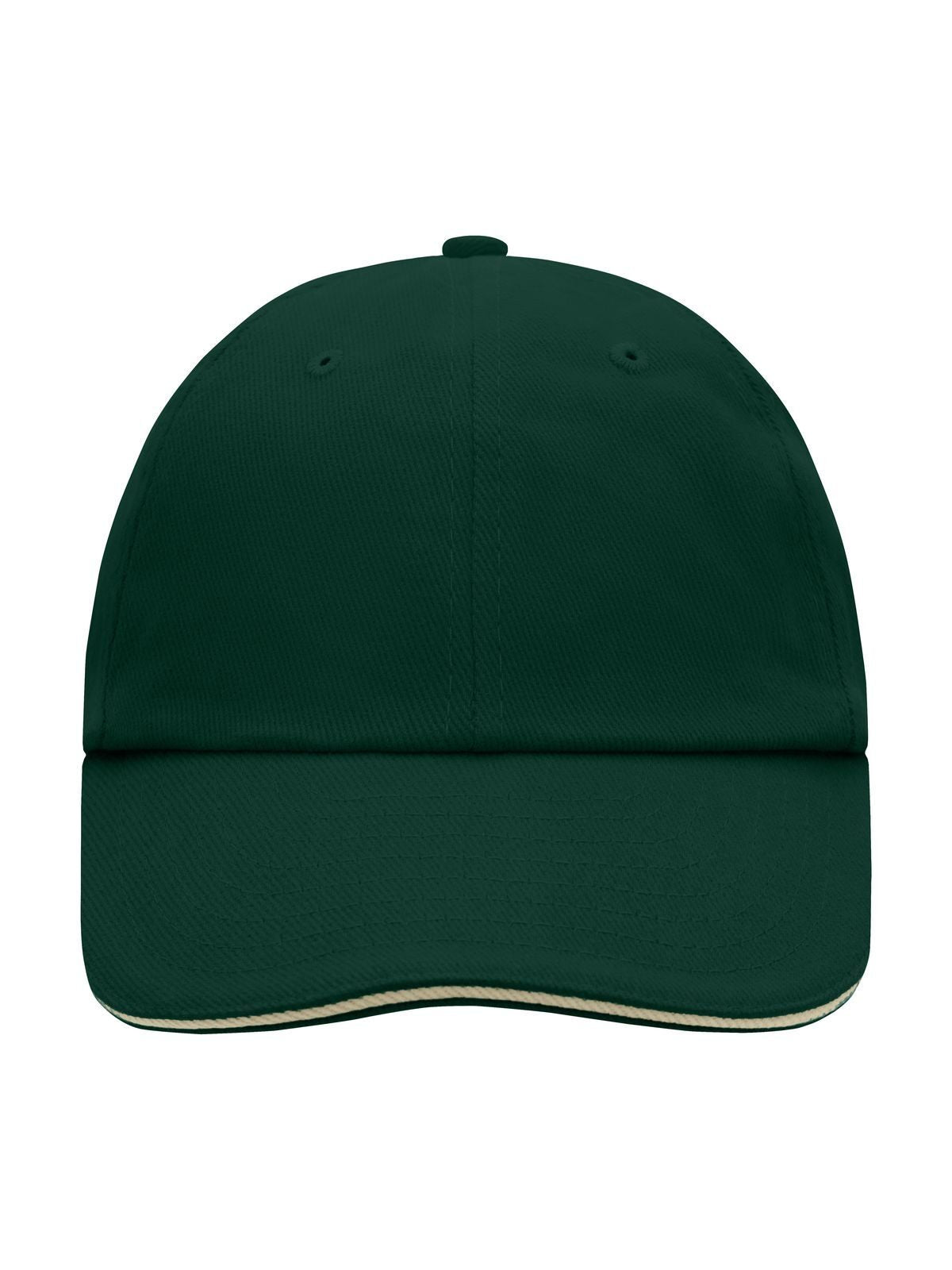 Baseball Caps 6 Panel Raver Sandwich Cap dark-green/beige bestickbar und bedruckbar – LA1970