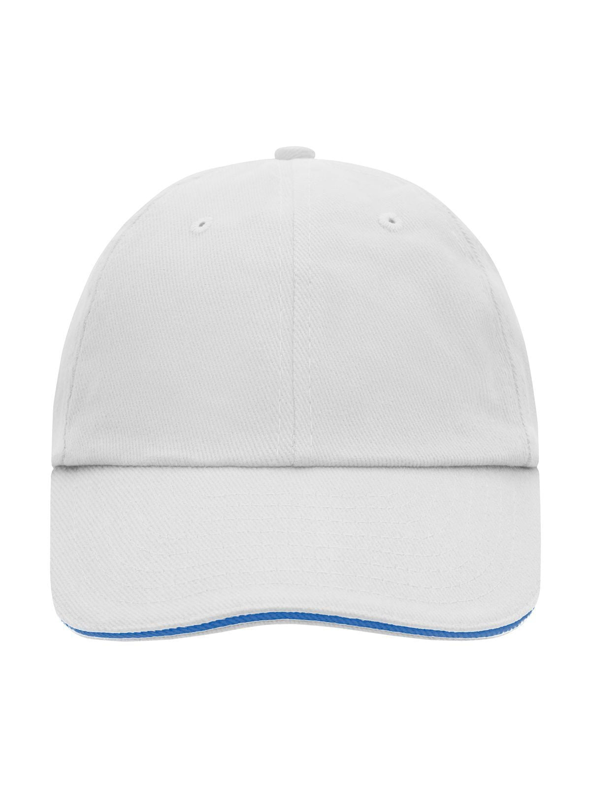 Baseball Caps 6 Panel Raver Sandwich Cap Weiß/aqua bestickbar und bedruckbar – LA1970