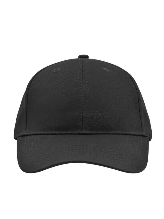 Baseball Caps Brushed 6 Panel Cap Schwarz bestickbar und bedruckbar – LA1970