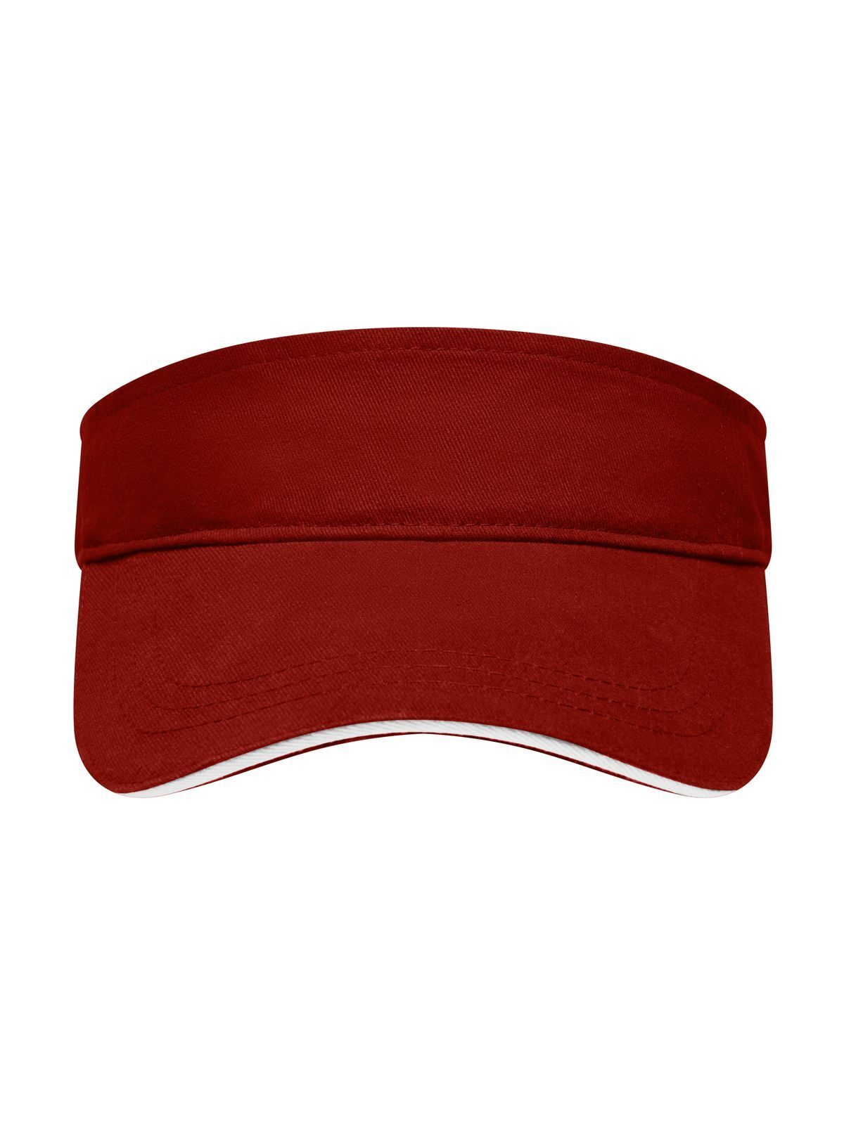 Baseball Caps Sandwich Sunvisor burgundy/Weiß bestickbar und bedruckbar – LA1970