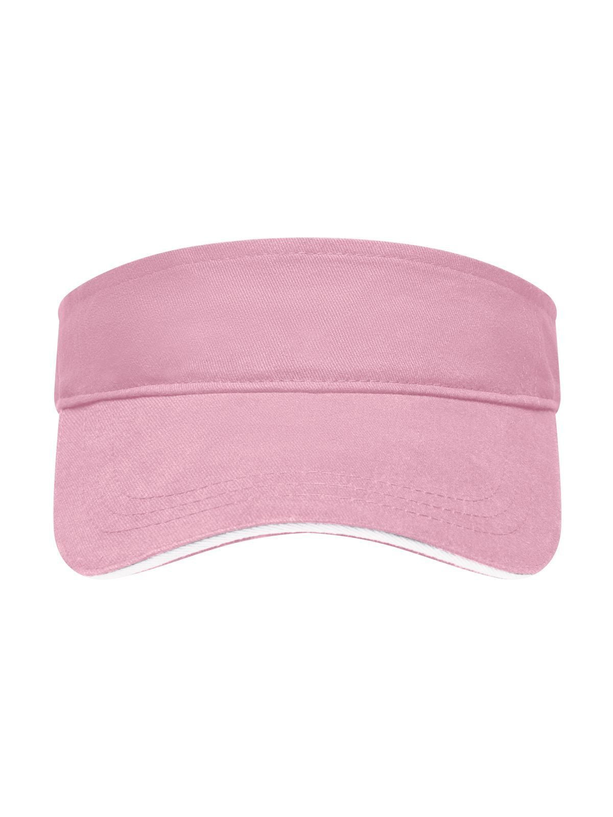 Baseball Caps Sandwich Sunvisor light-pink/Weiß bestickbar und bedruckbar – LA1970