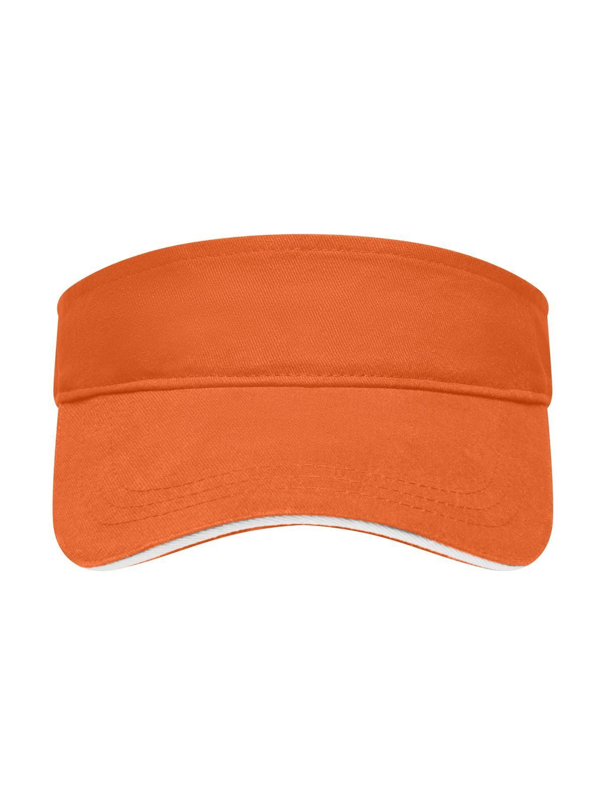 Baseball Caps Sandwich Sunvisor orange/Weiß bestickbar und bedruckbar – LA1970